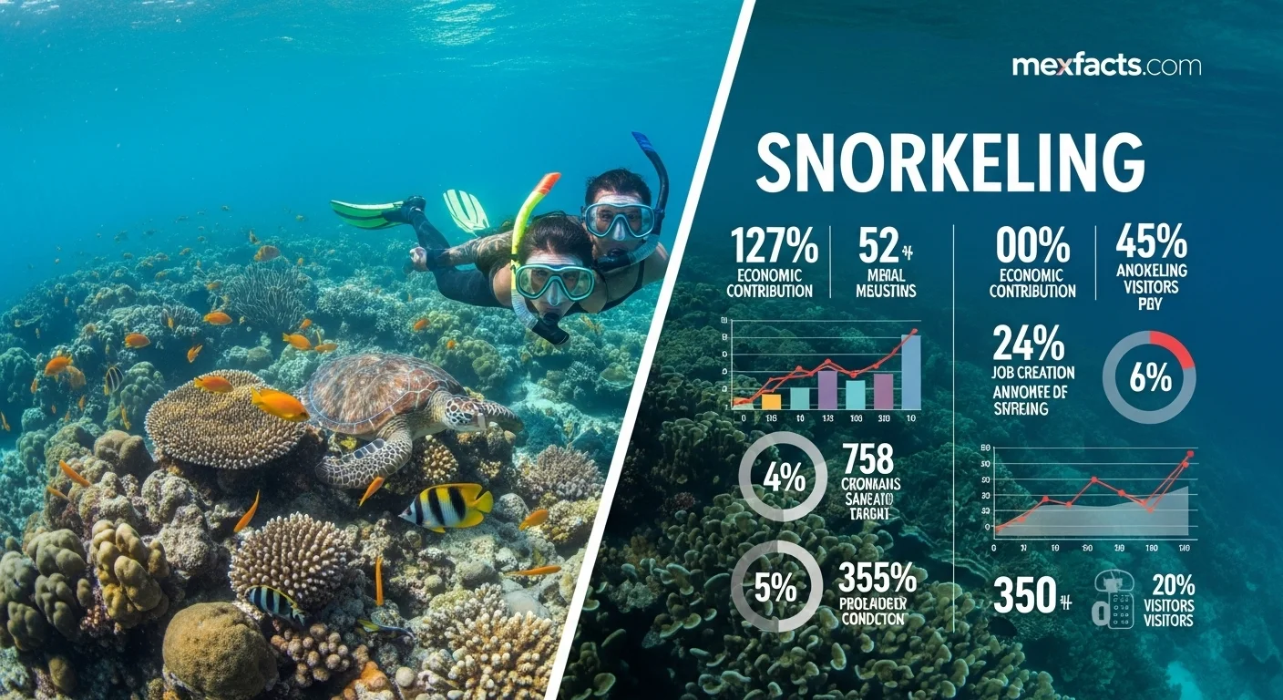 Mexican facts and data about Snorkeling with statistical information