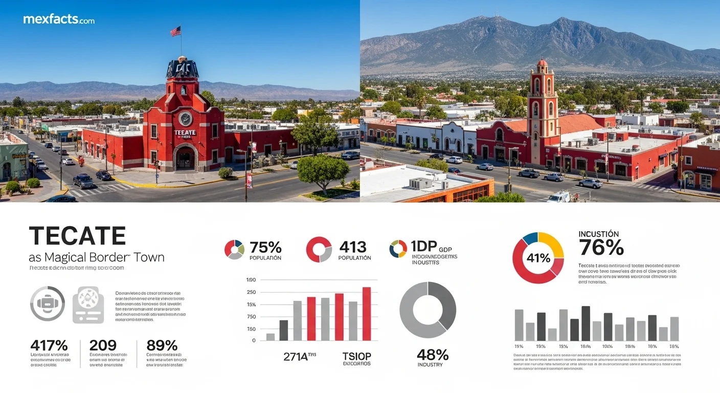Mexican facts and data about Tecate Mexico with statistical information