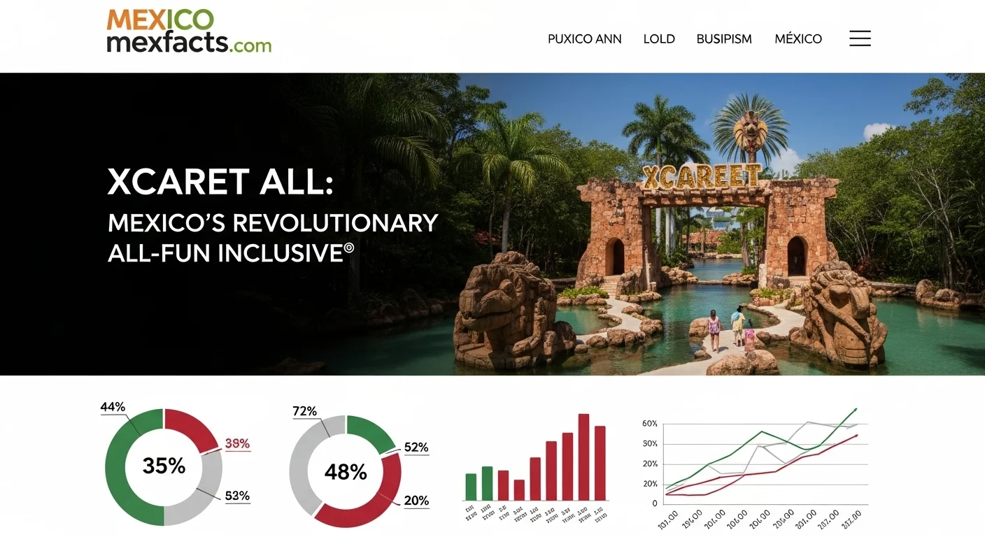 Mexican facts and data about Xcaret All with statistical information