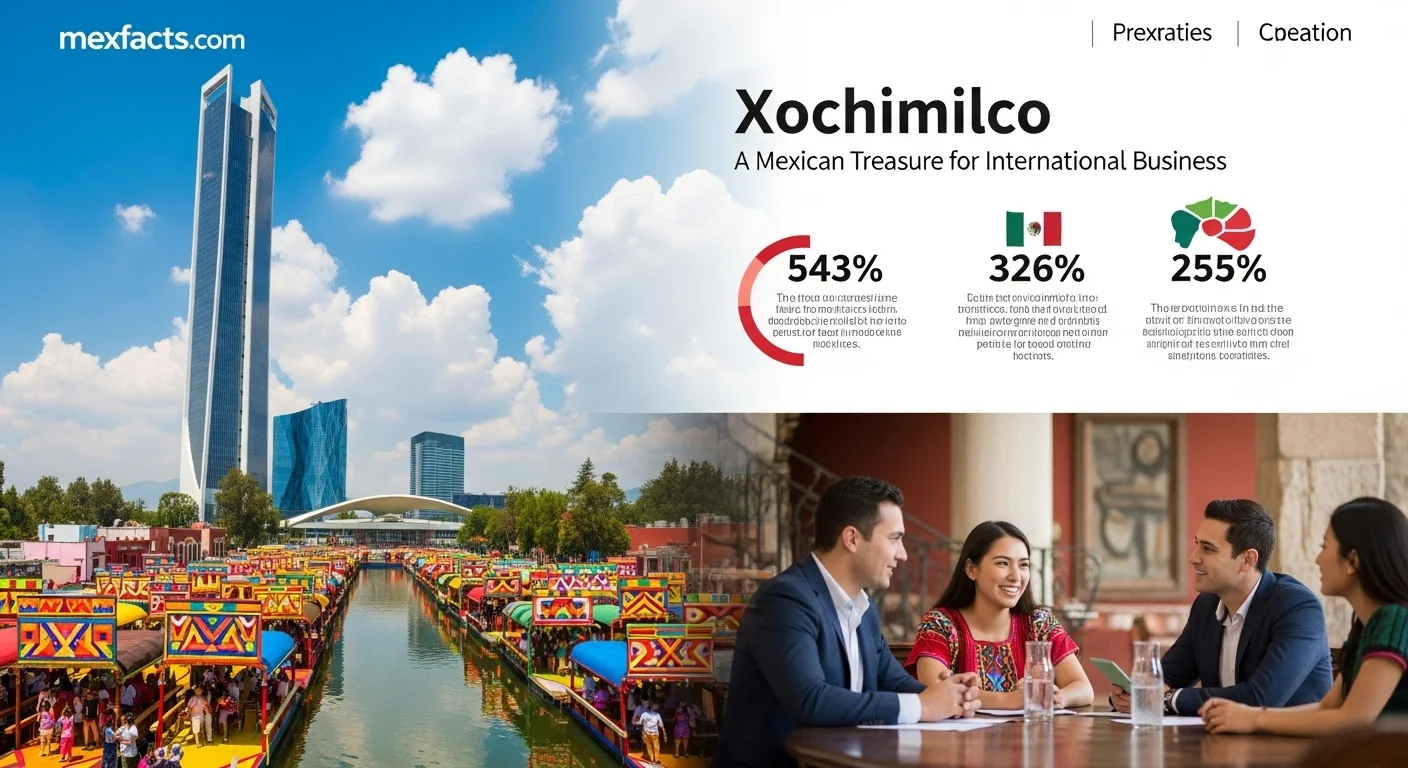 Mexican facts and data about Xochimilco with statistical information