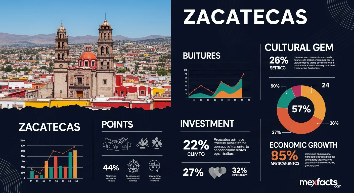 Mexican facts and data about Zacatecas Mexico with statistical information