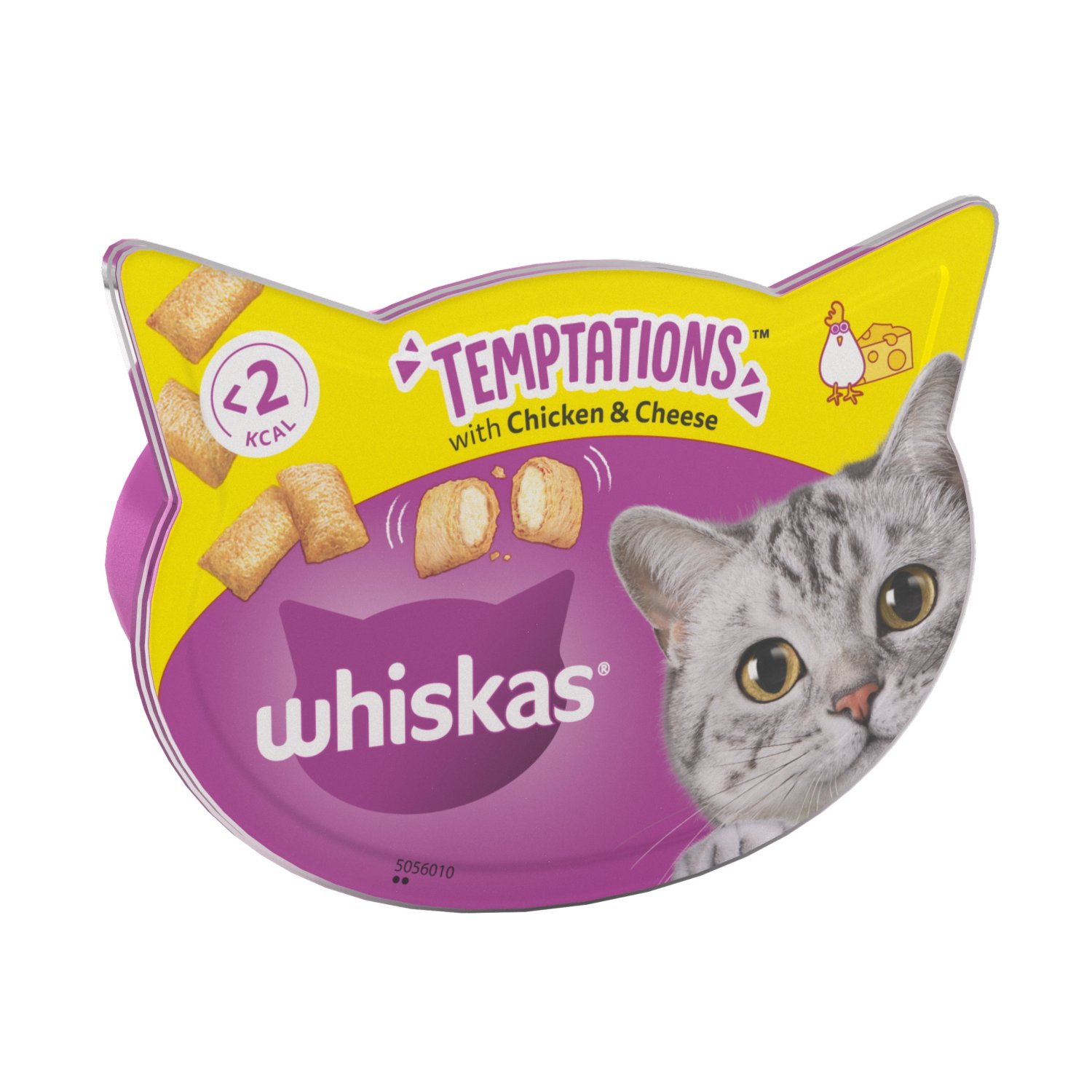 Whiskas Temptations with Chicken & Cheese Cat Treats (60 g)