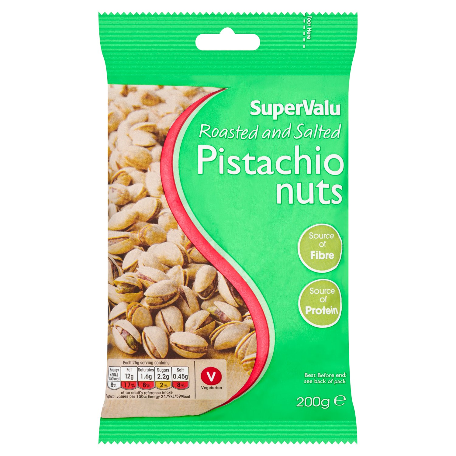 SuperValu Roasted & Salted Pistachio Nuts (200 g)