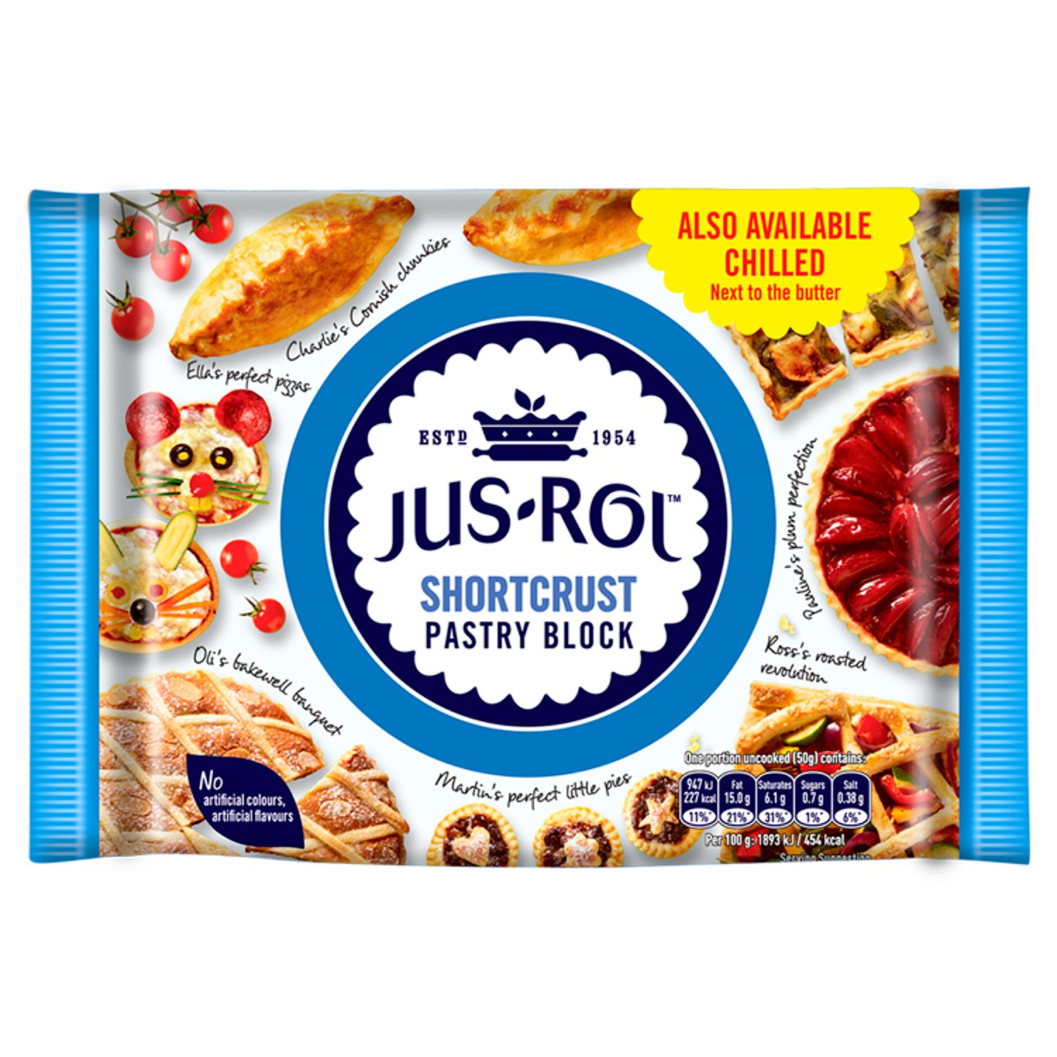 Jus Roll Pastry Blocks Shortcrust (500 g)