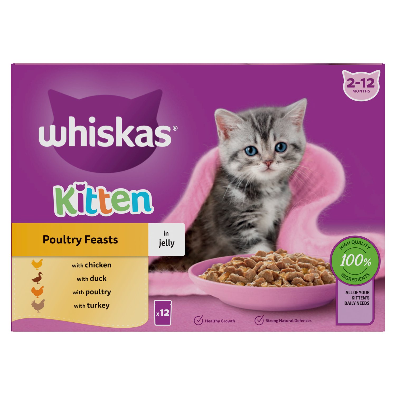 Whiskas Core Junior Poultry Selection In Jelly (85 g)