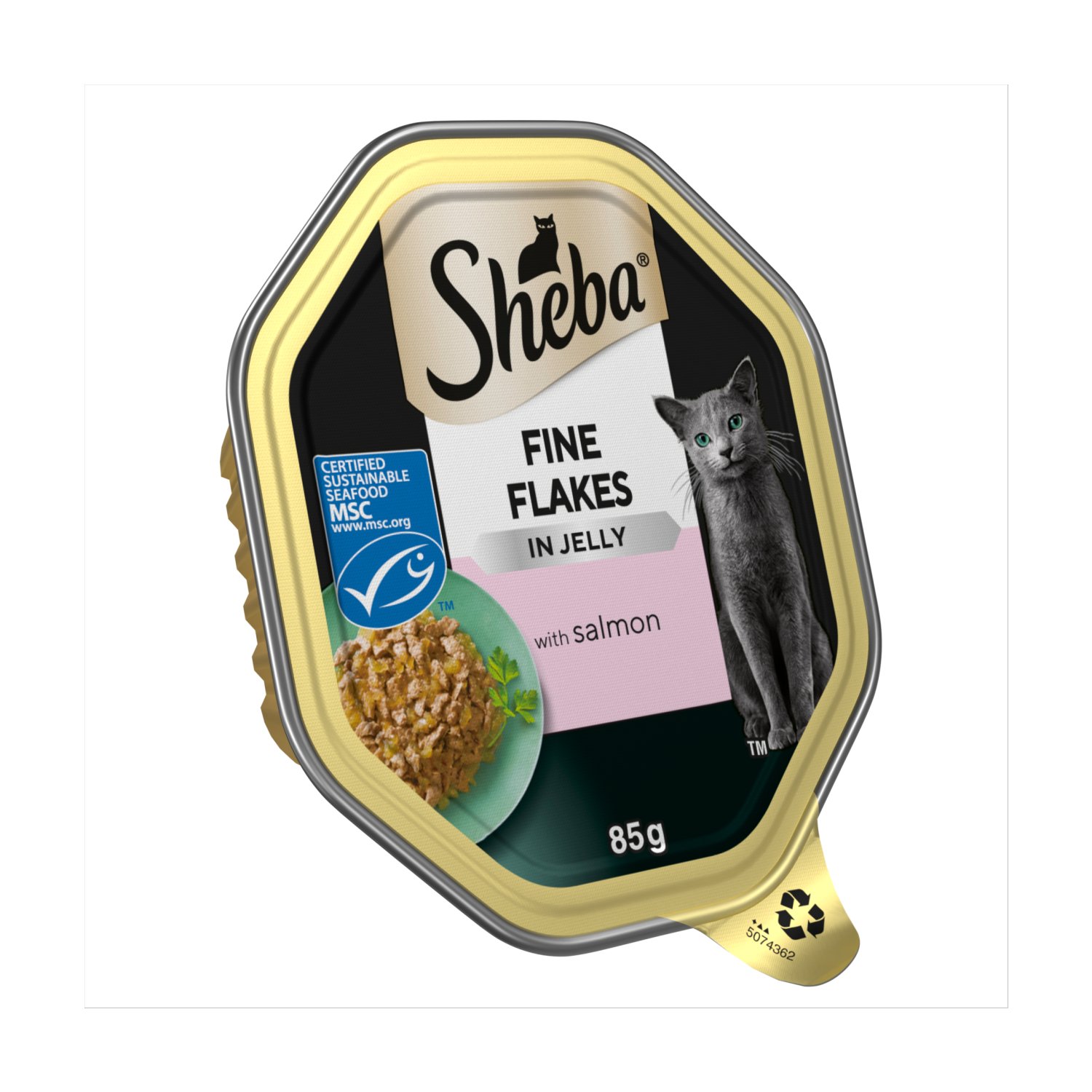 Sheba Fine Flakes in Jelly with Salmon Cat Food (85 g)