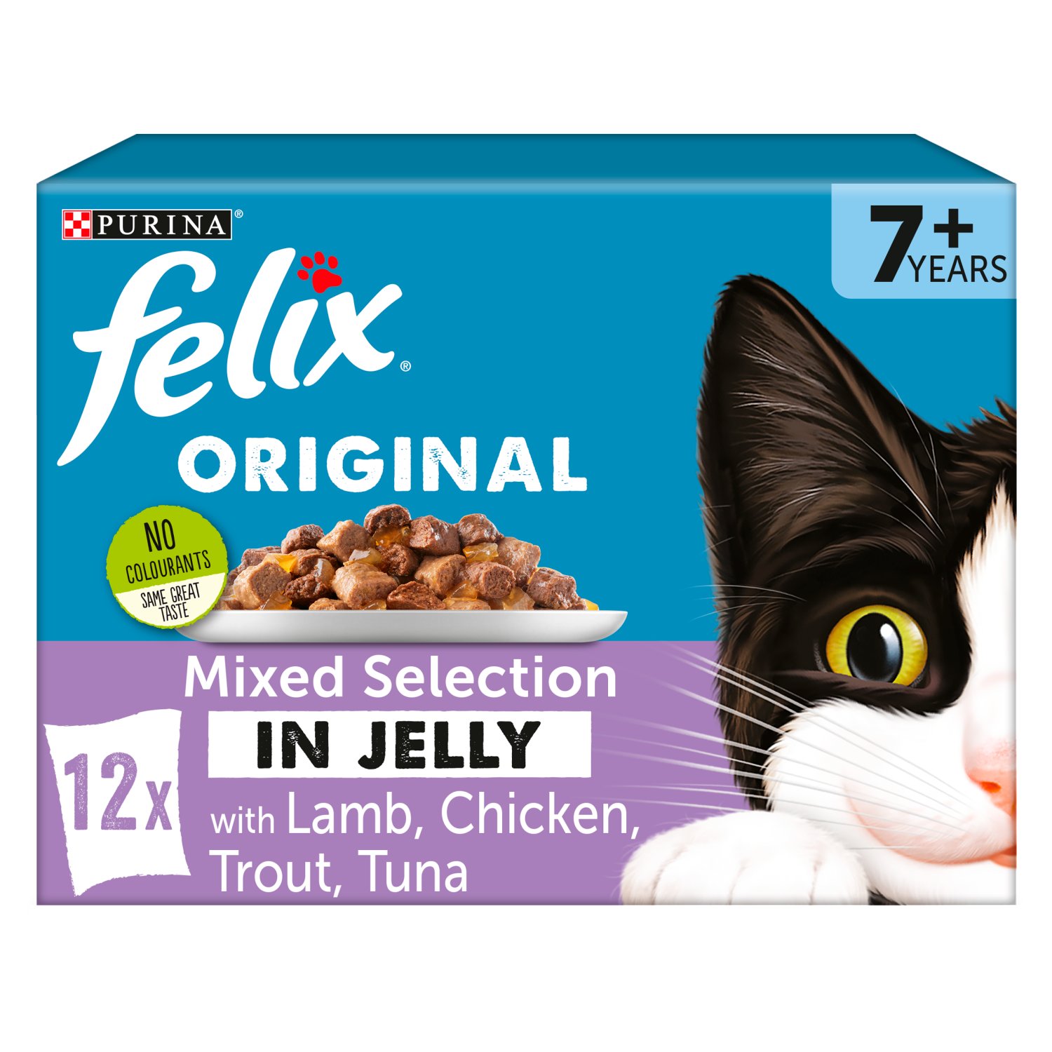 Felix Senior Mixed Selection in Jelly Cat Food 12 Pack (100 g)