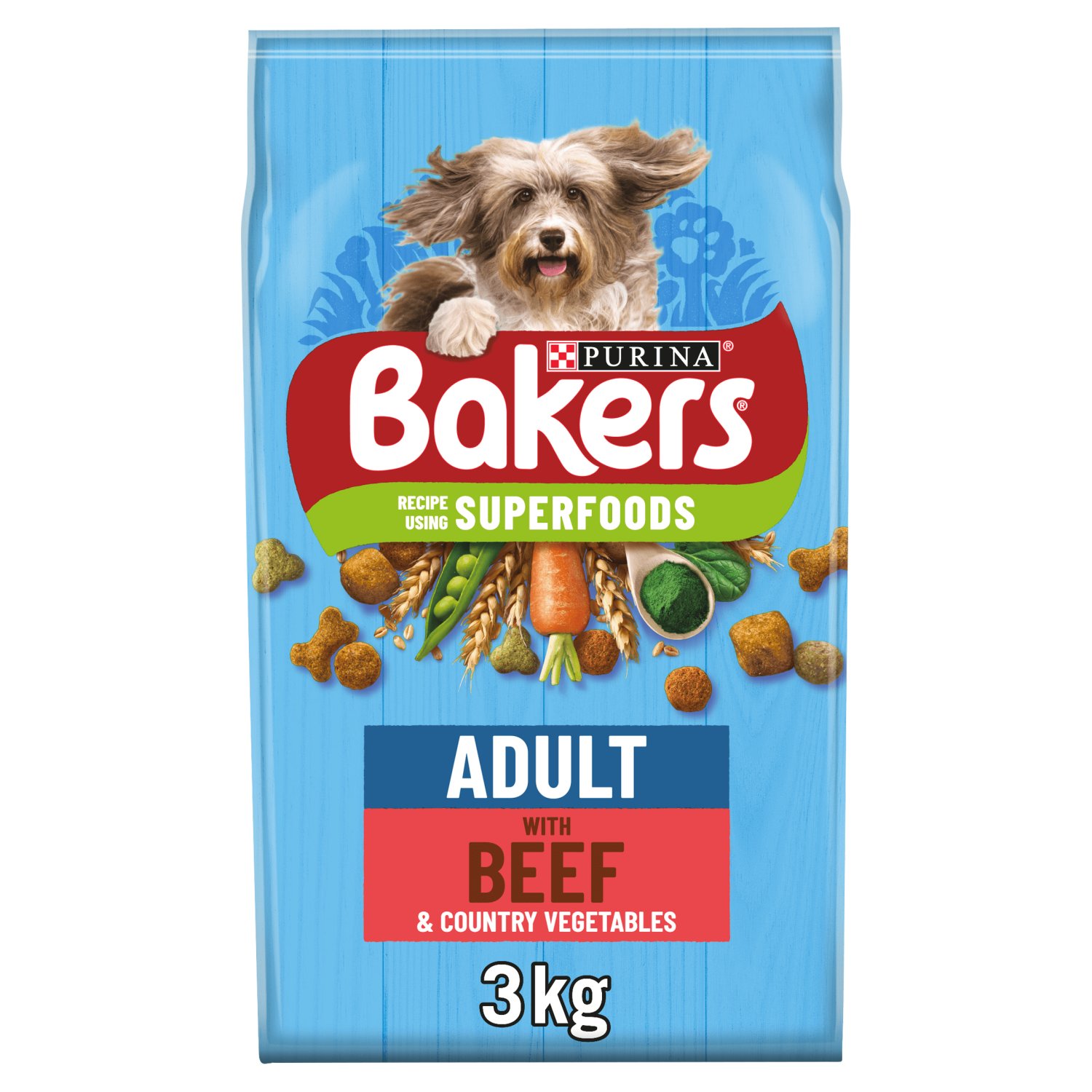 Bakers Beef & Vegetable Adult Dog Food (3 kg)