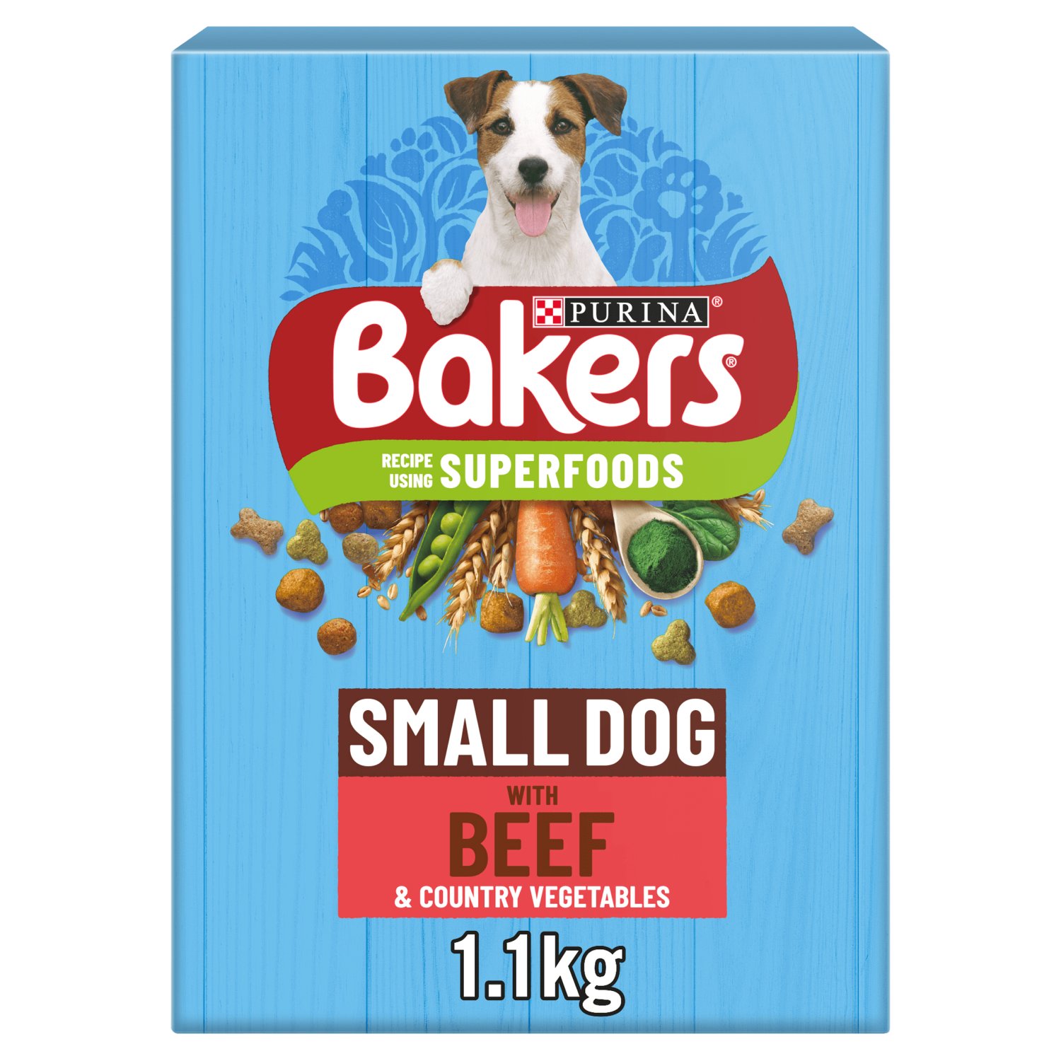 Bakers Beef and Vegetable Small Dog Dry Food (1.1 kg)