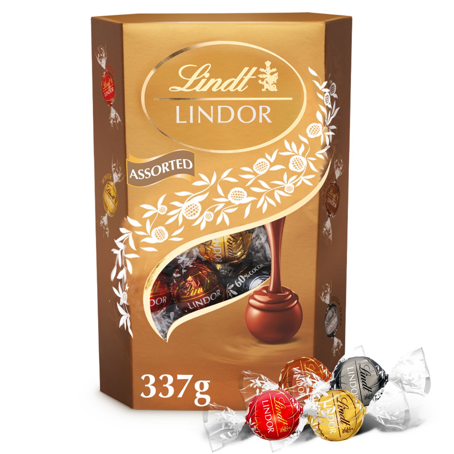 Lindt Lindor Assorted Chocolate Carton  (337 g)