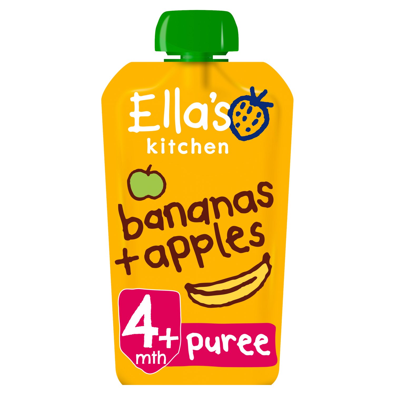 Ella's Kitchen Bananas & Apples 4+ Months (120 g)