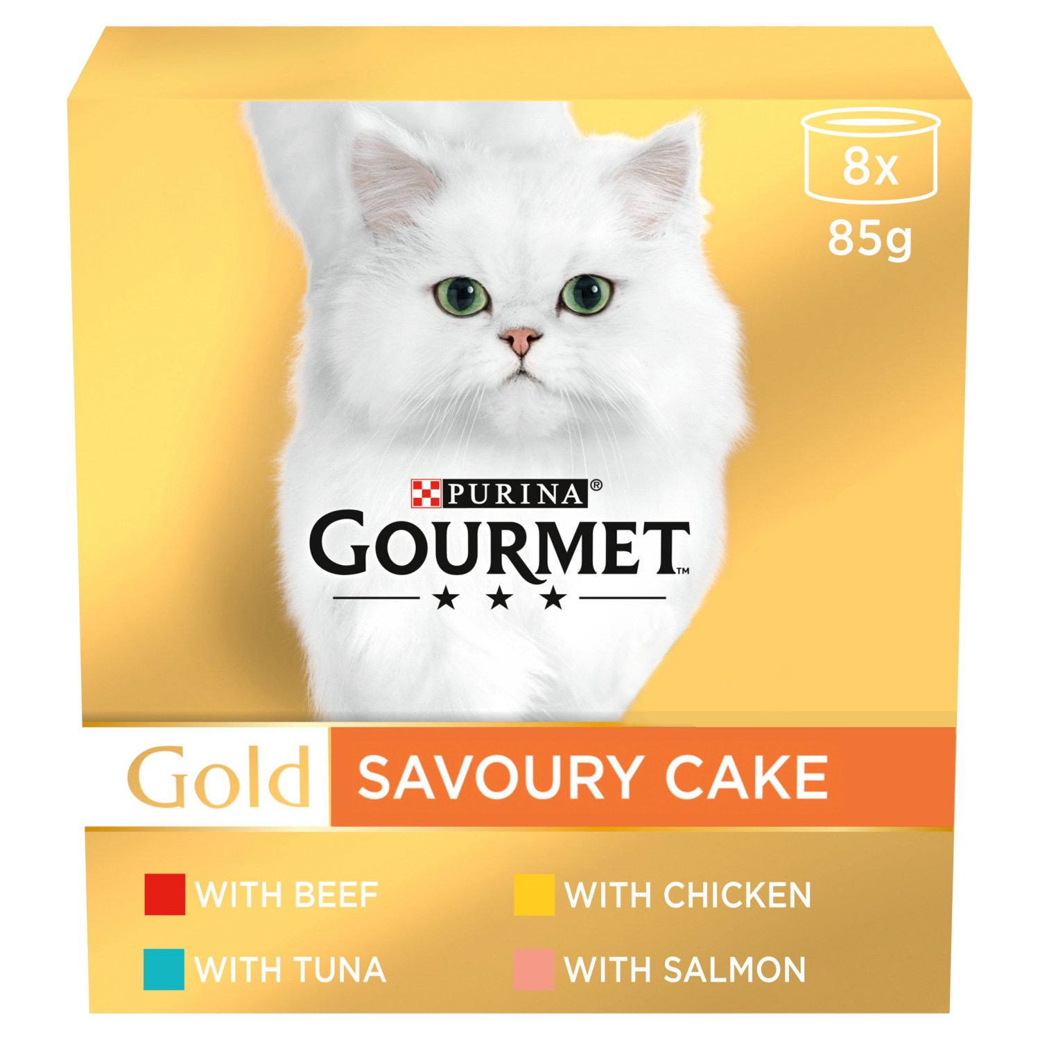 Gourmet Gold Savoury Cake Variety 8 Pack (680 g)