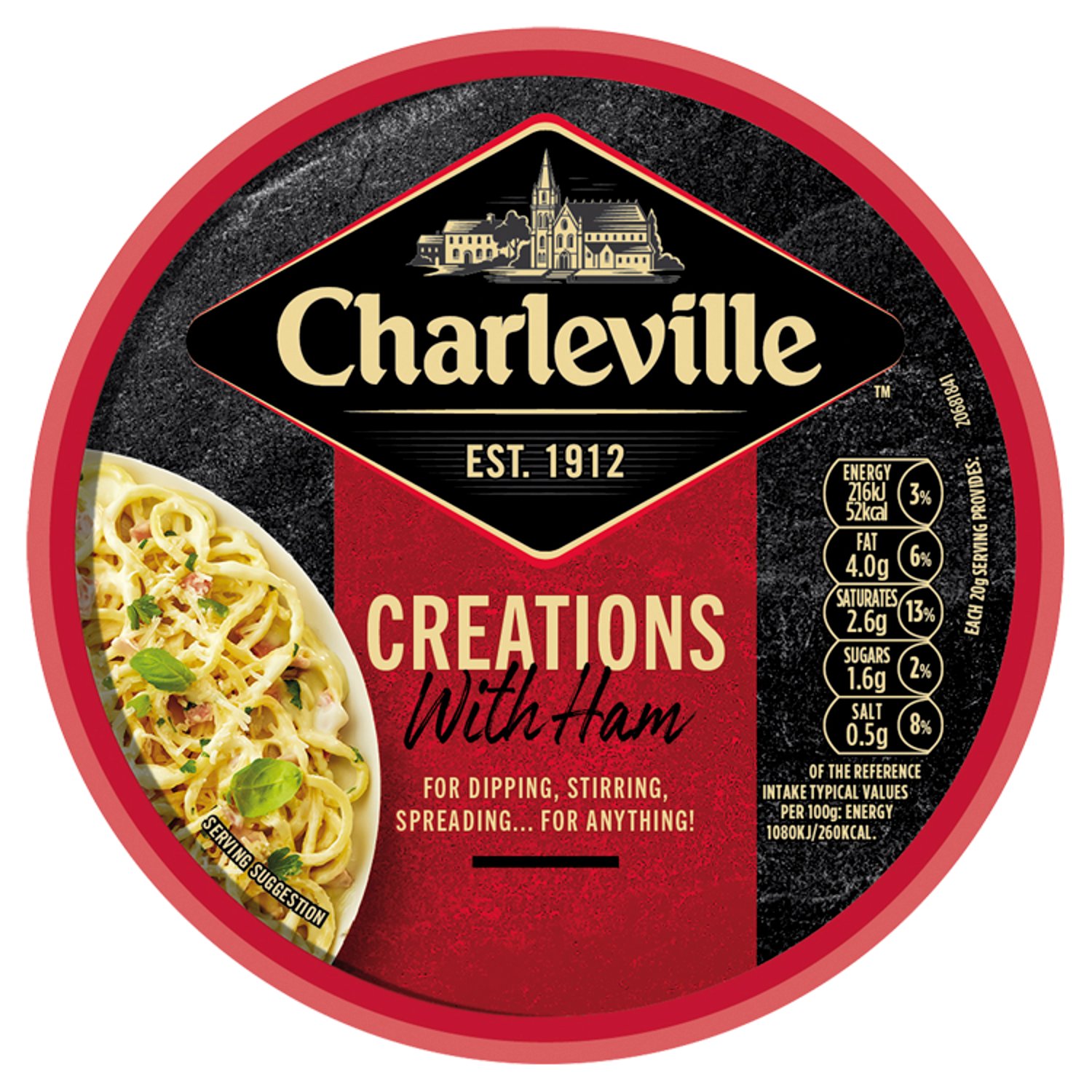 Charleville Spreadable Cheese with Ham (125 g)