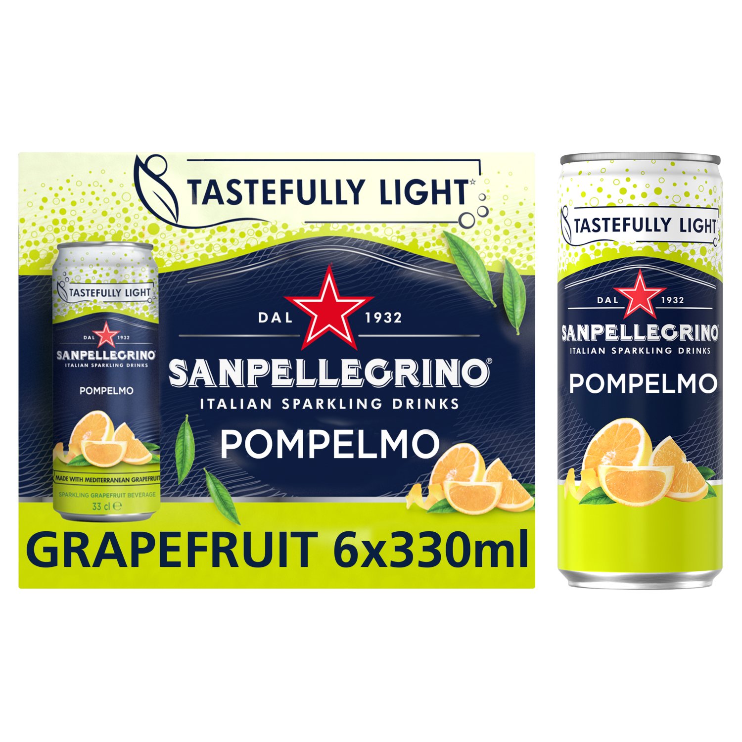 San Pellegrino Grapefruit 6 Pack Cans (330 ml)