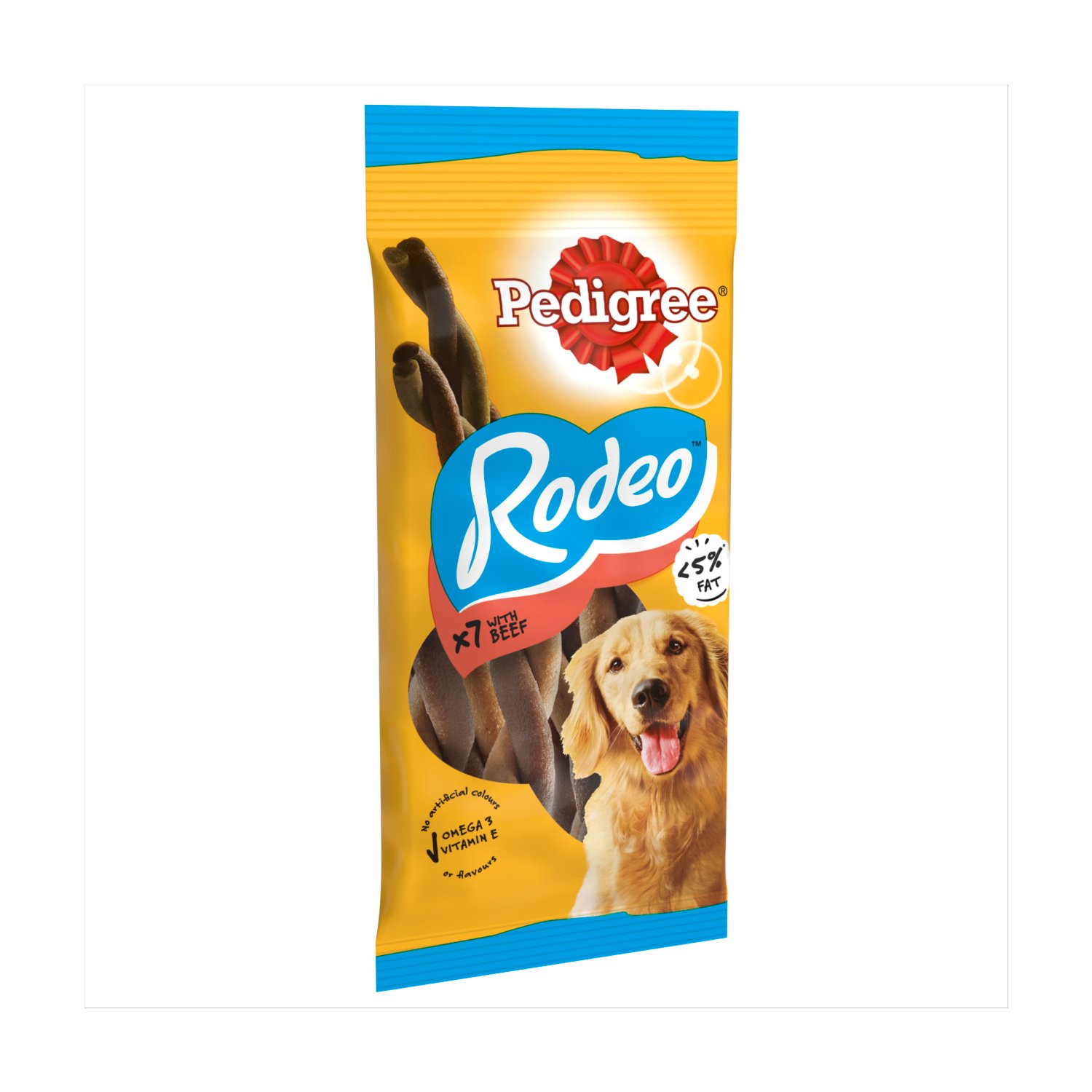 Pedigree Rodeo with Beef 7 Pack (120 g)