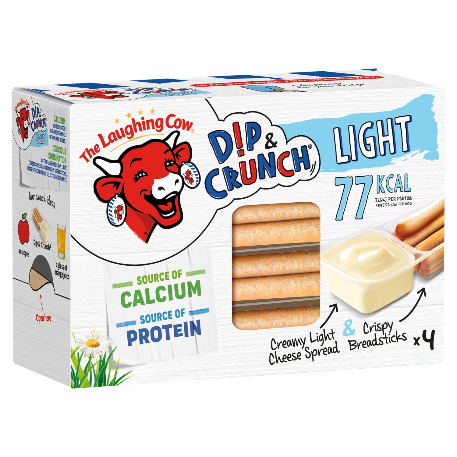 The Laughing Cow Dip & Crunch Light 4 Pack (140 g)