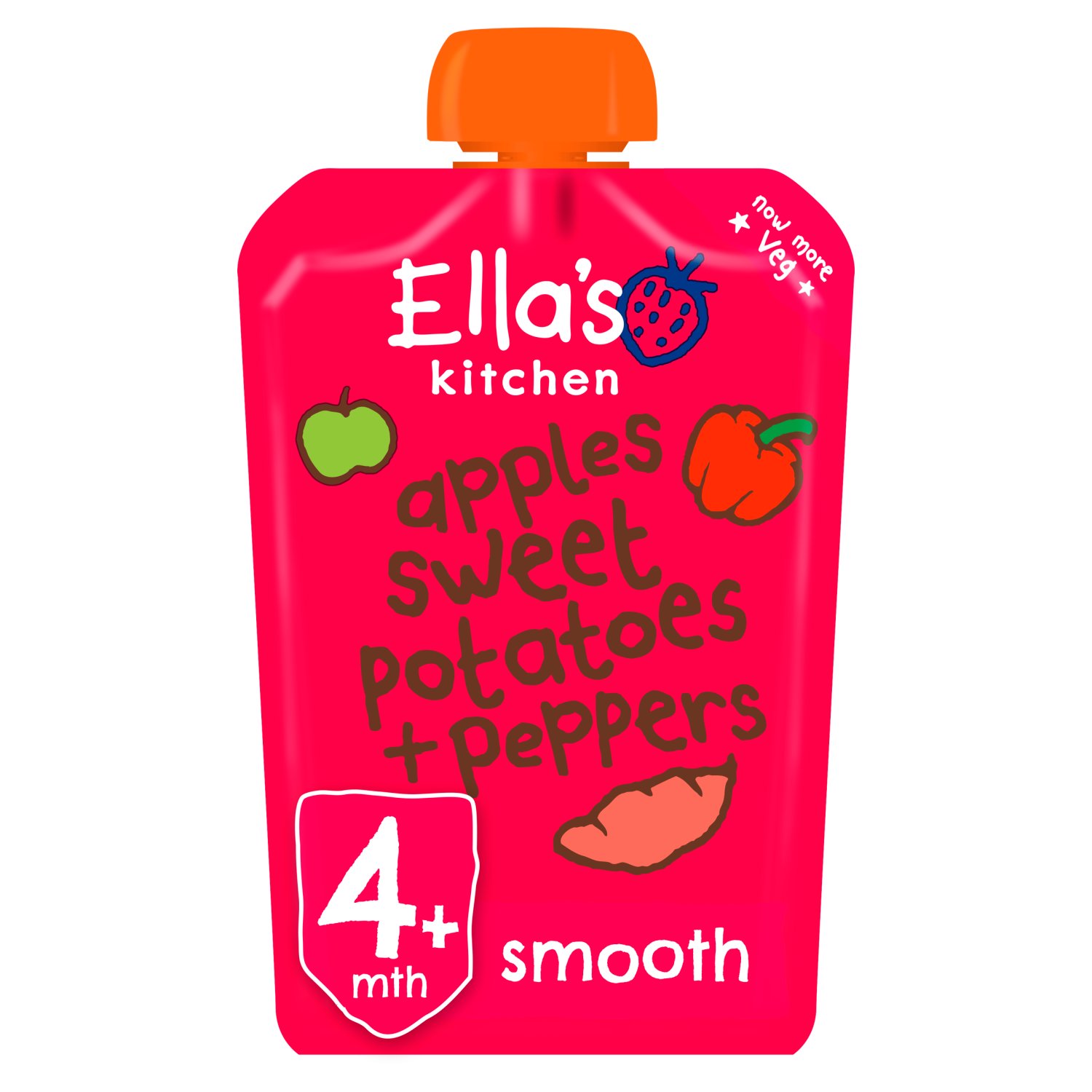 Ella's Kitchen Apples, Sweet Potatos & Peppers (120 g)