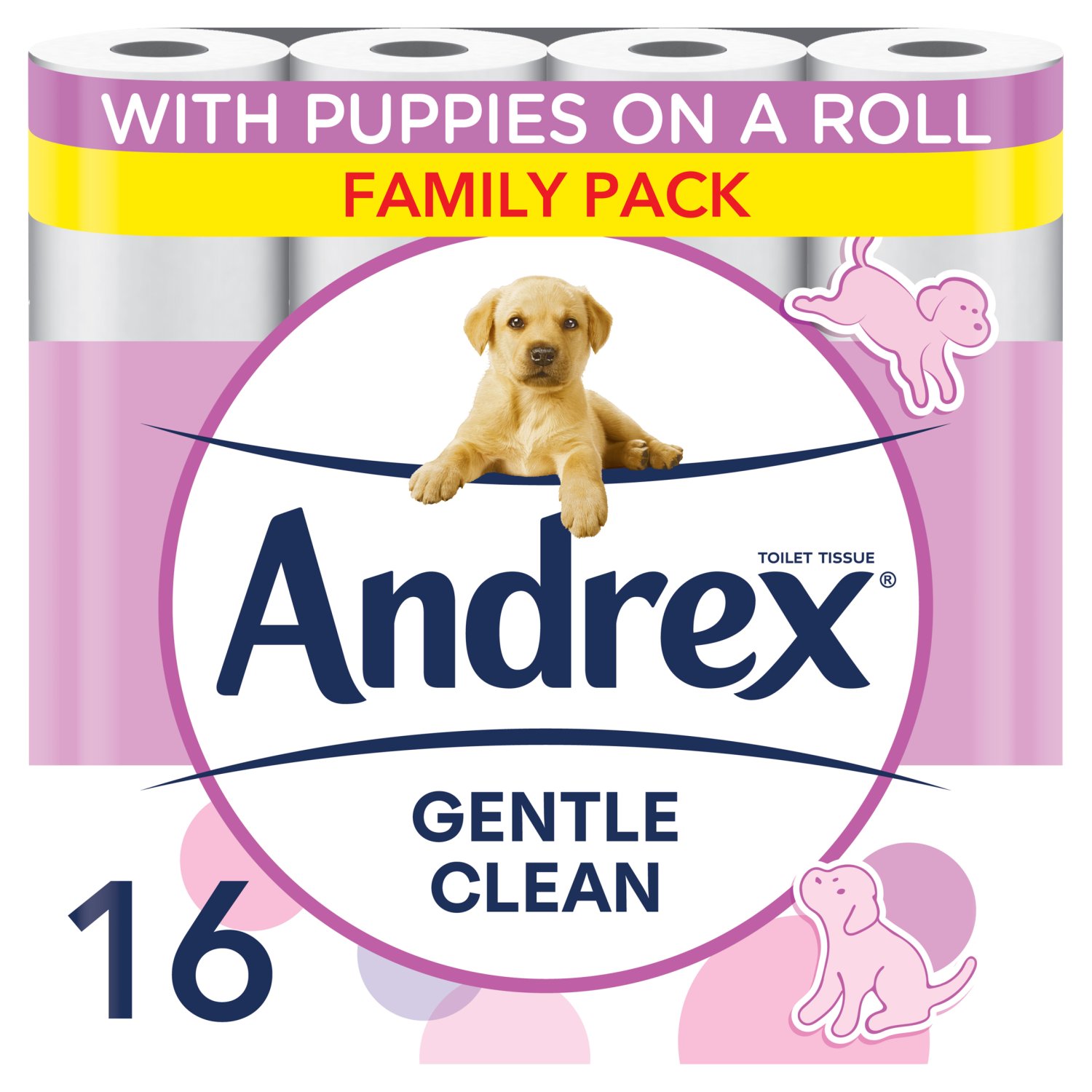Andrex Gentle Clean Toilet Tissue  (16 Roll)