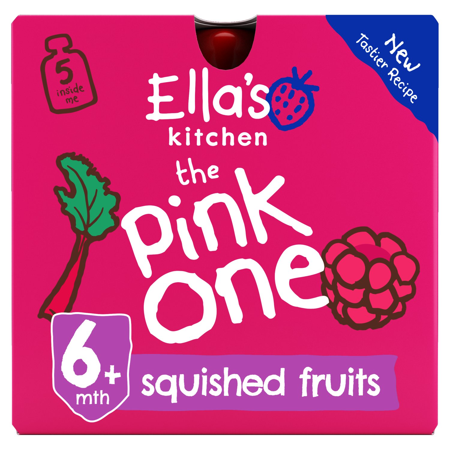 Ella's Kitchen The Pink One Smoothie 5 Pack (450 g)