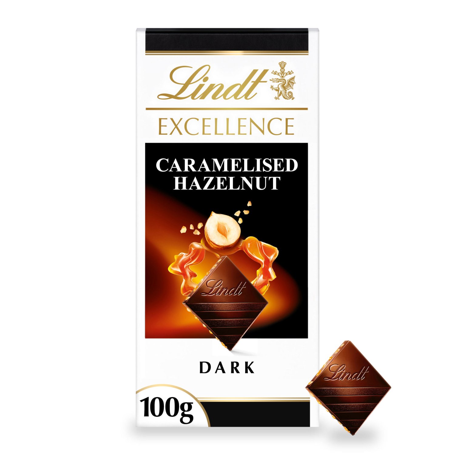 Lindt Excellence Caramelised Hazelnut Chocolate Bar (100 g)