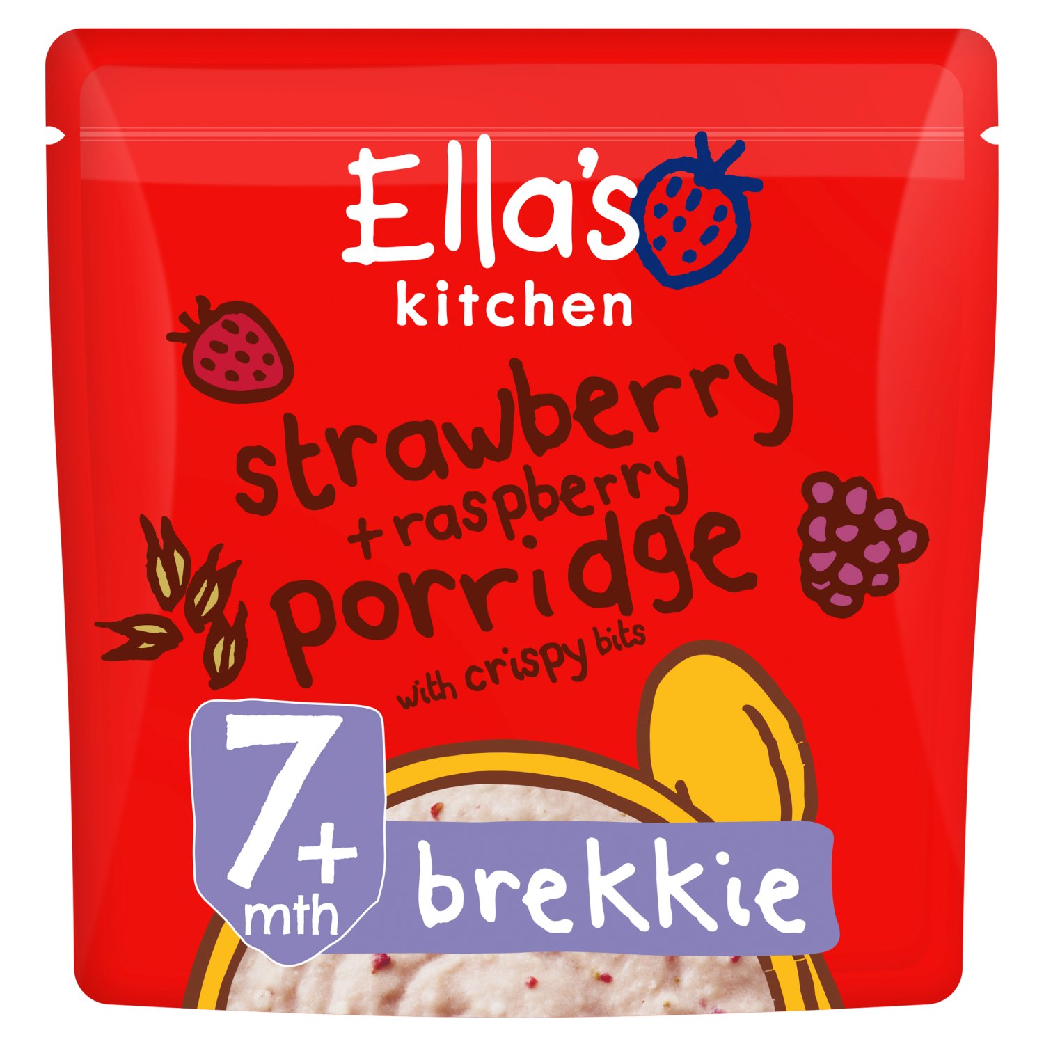 Ella's Kitchen Strawberry & Raspberry Porridge 7+ Months (175 g)