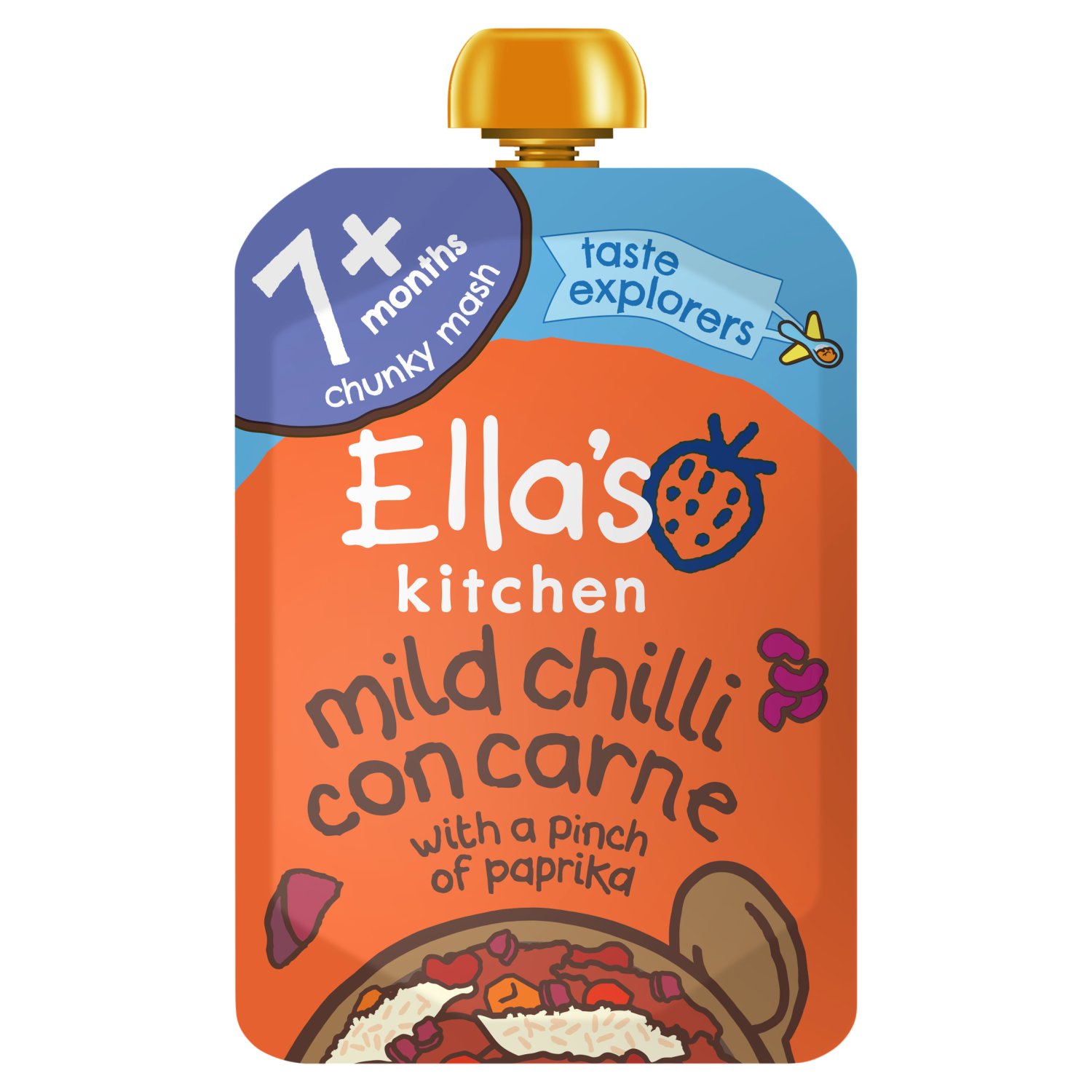 Ella's Kitchen Mild Chilli Con Carne with Rice 7+ Months (130 g)