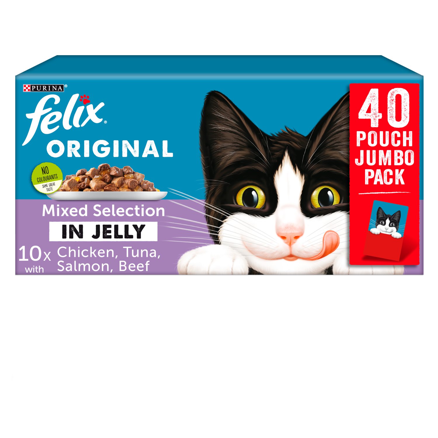 Felix Original Mix Selection in Jelly Cat Food 40 Pack (4 kg)