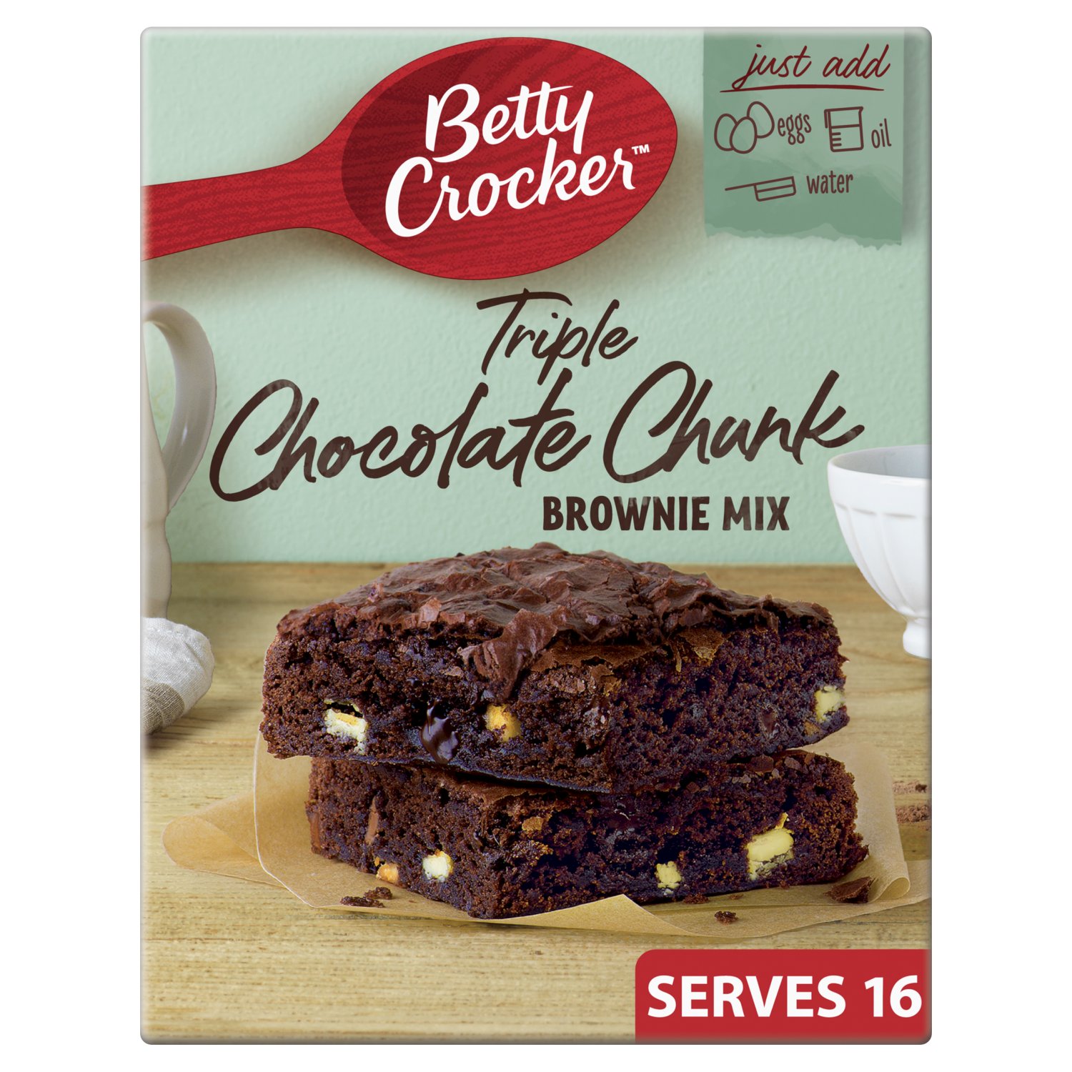 Betty Crocker Triple Chocolate Chunk Brownie Mix (415 g)