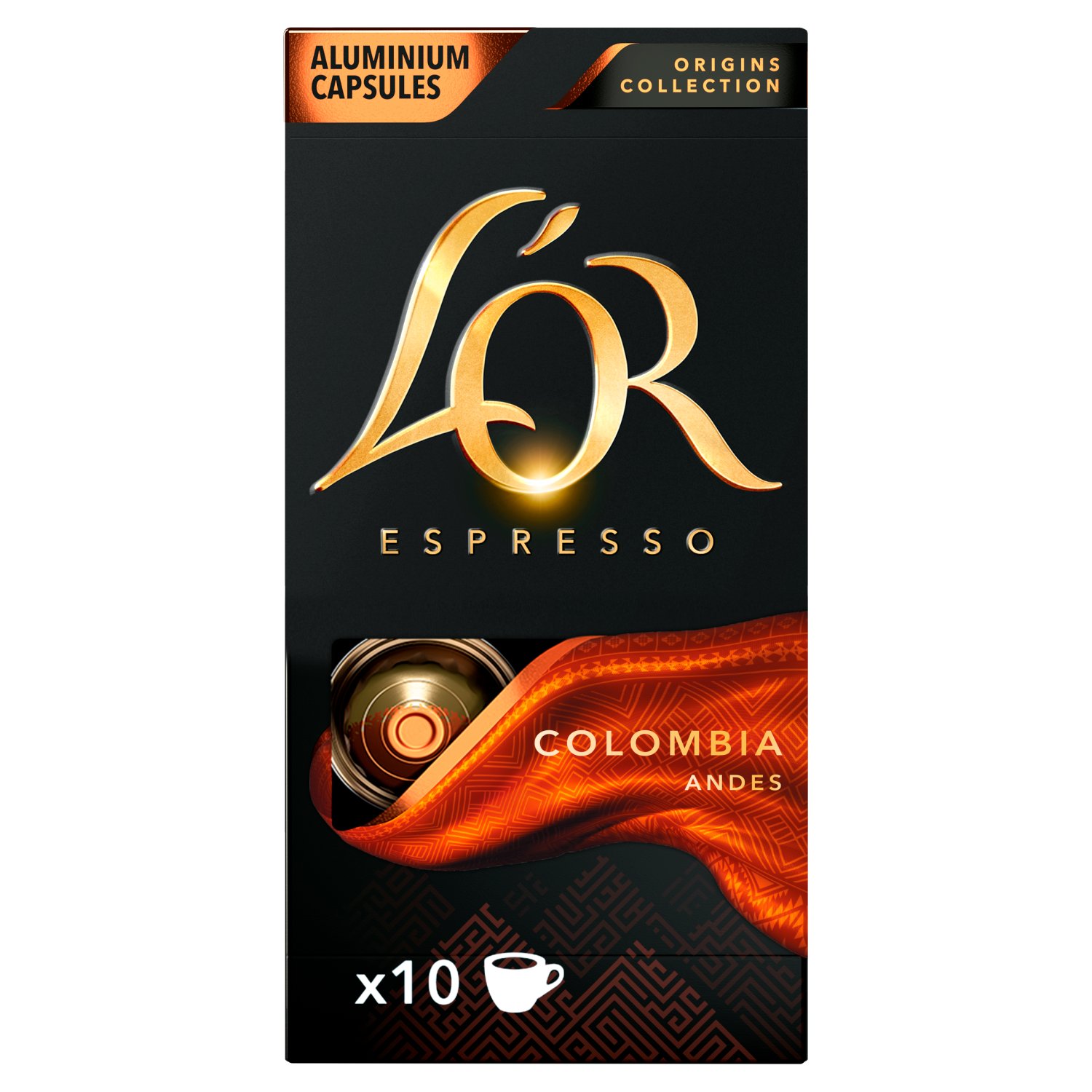 L'OR Espresso Colombia Intensity 8 Capsules 10 Pack (52 g)