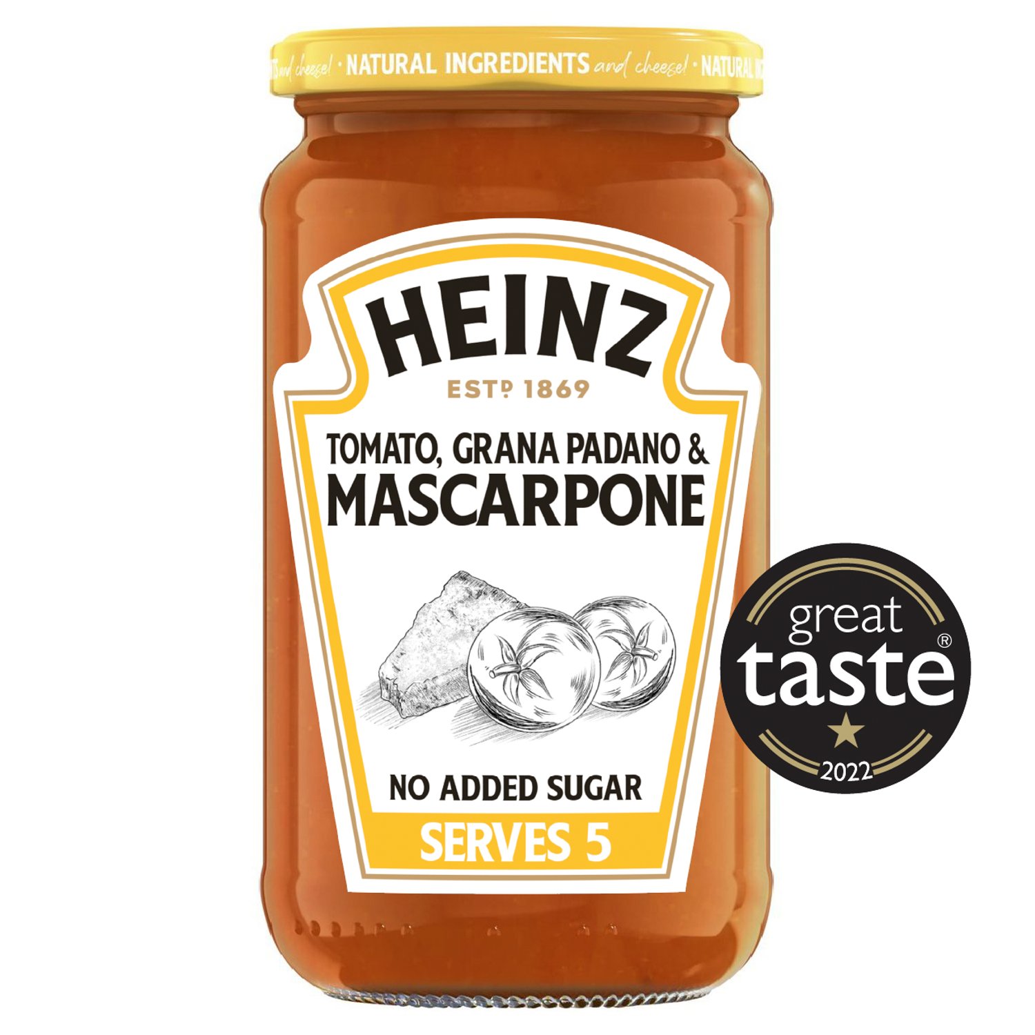 Heinz Tomato, Grana Padano & Mascarpone Pasta Sauce (490 g)