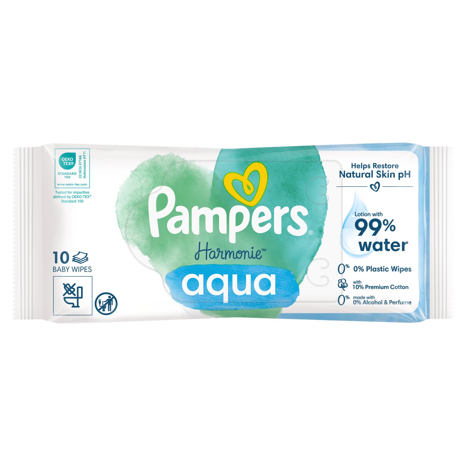 Pampers Harmonie Aqua Baby Wipes PF (48 Piece)