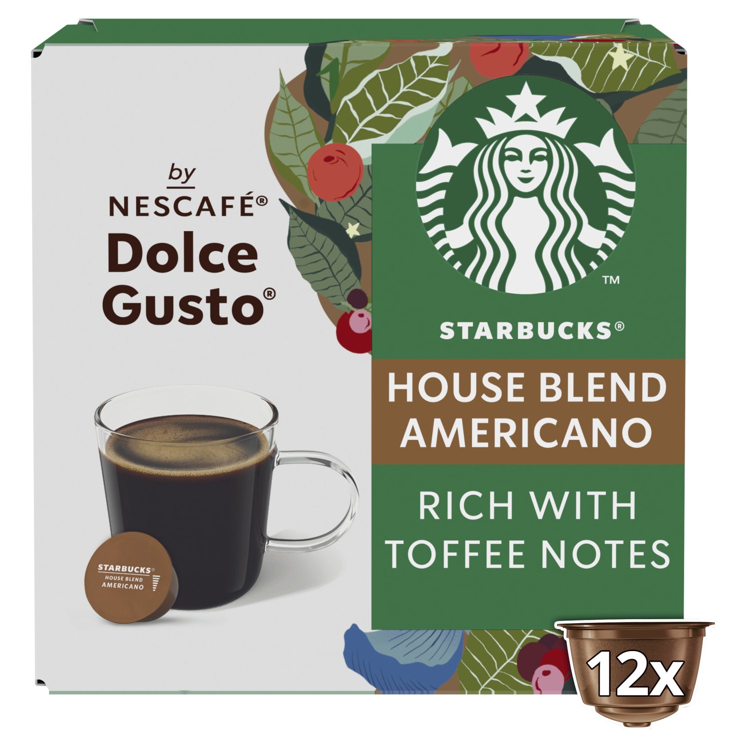 Starbucks House Americano Coffee Capsules 12 Pack (102 g)