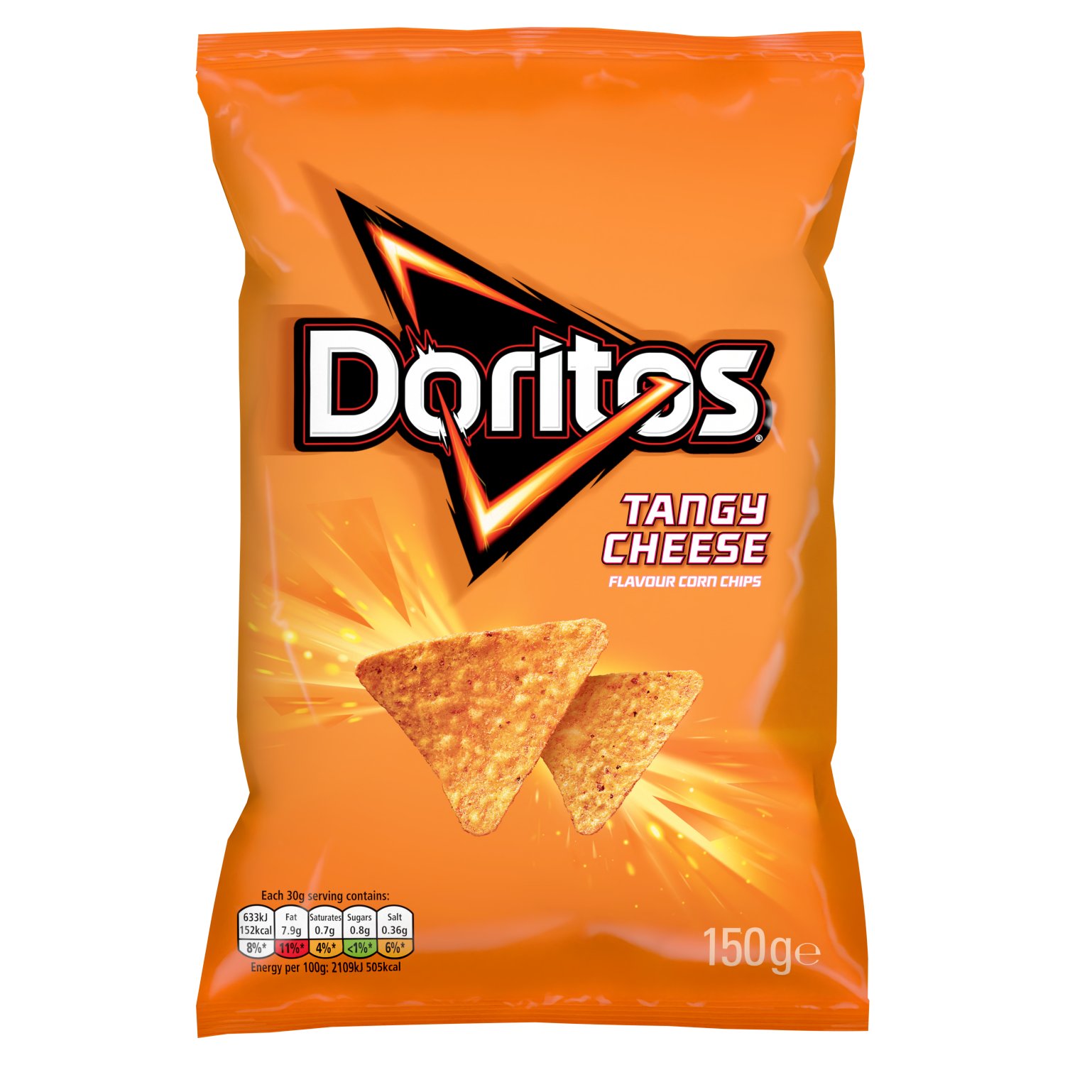 Doritos Tangy Cheese Crisps Bag (150 g)