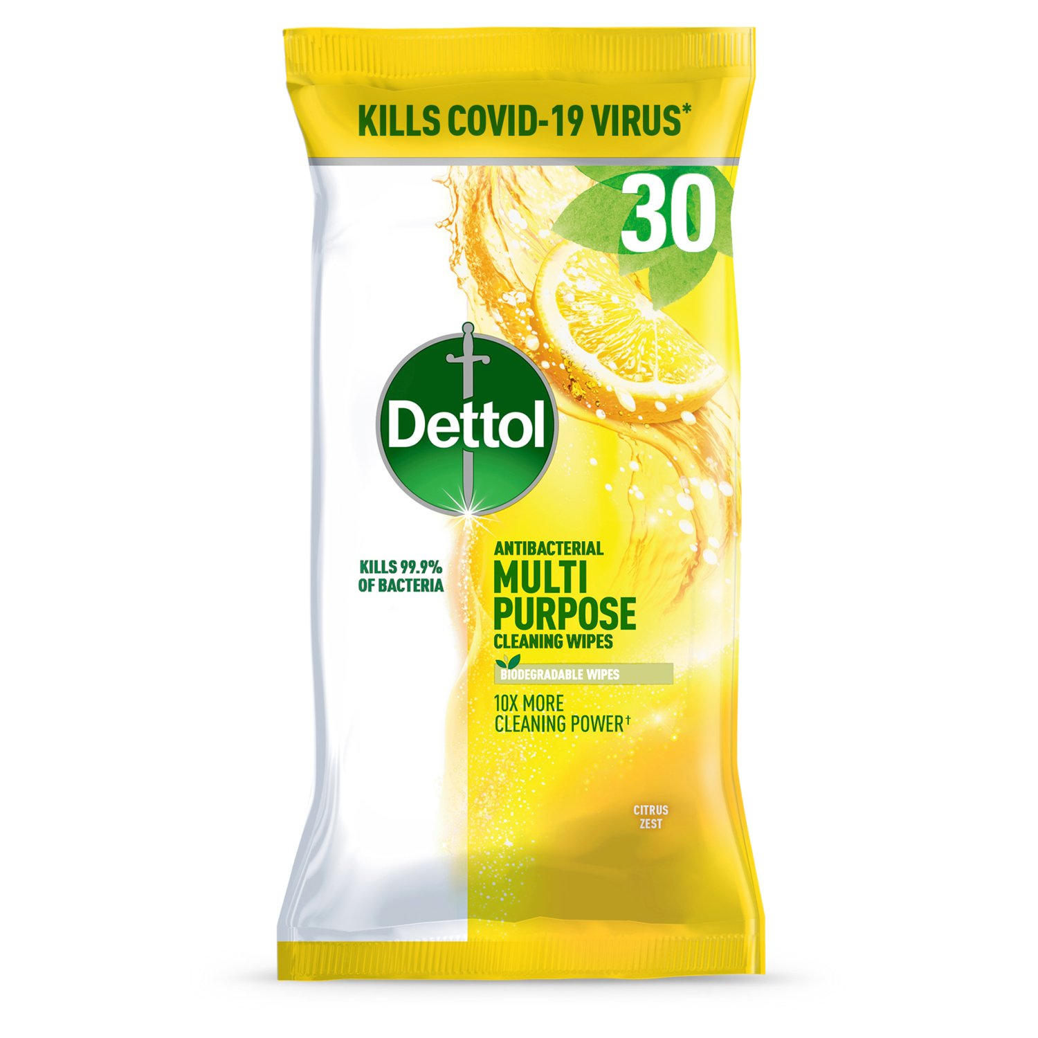 Dettol Surface Cleanser Bio Wipes (30 Piece)