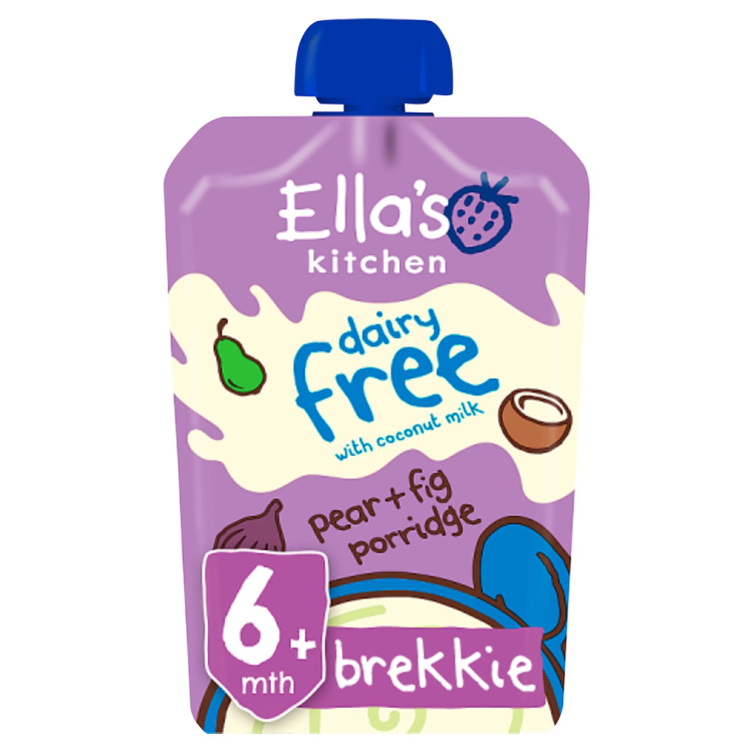 Ellas Dairy Free Pears Oat Porridge (100 g)