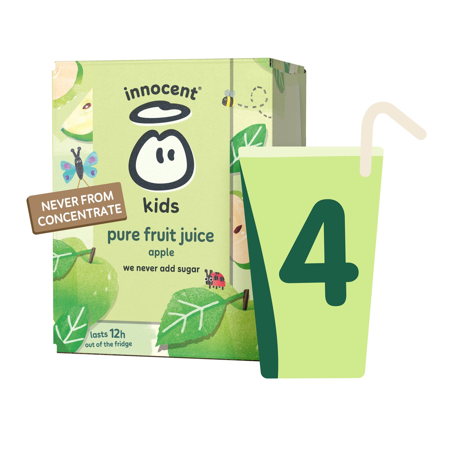 Innocent Kids Apple Juice 4 Pack (600 ml)