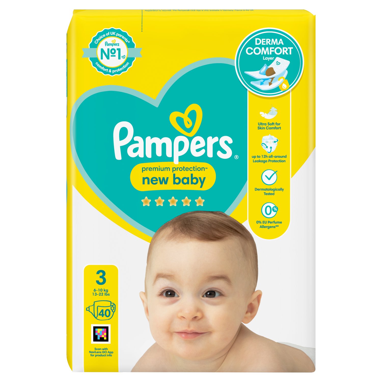 Pampers Premium Protection Essential Pack Size 3 (40 Piece)