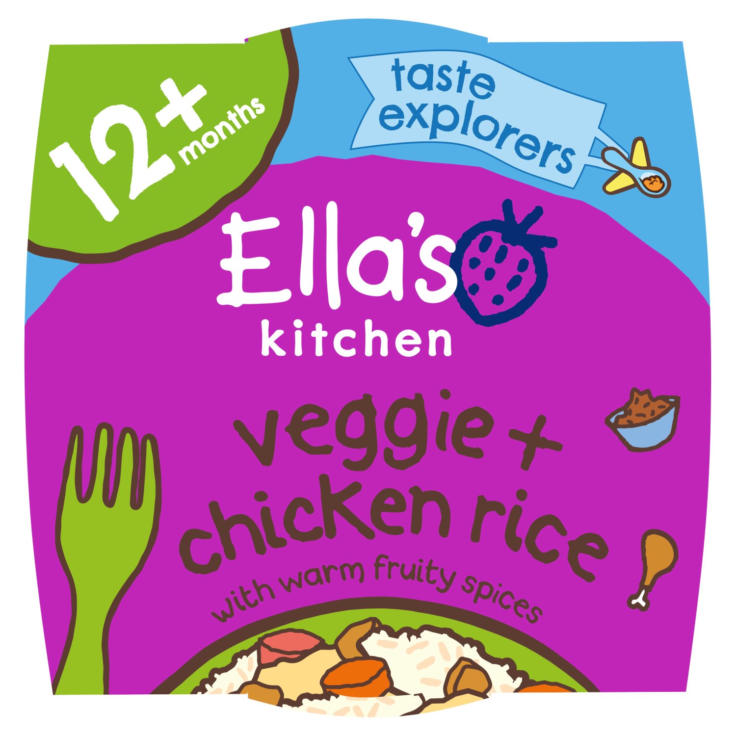 Ellas Kitchen Vegetable Chicken Rice Stage 4 (200 g)