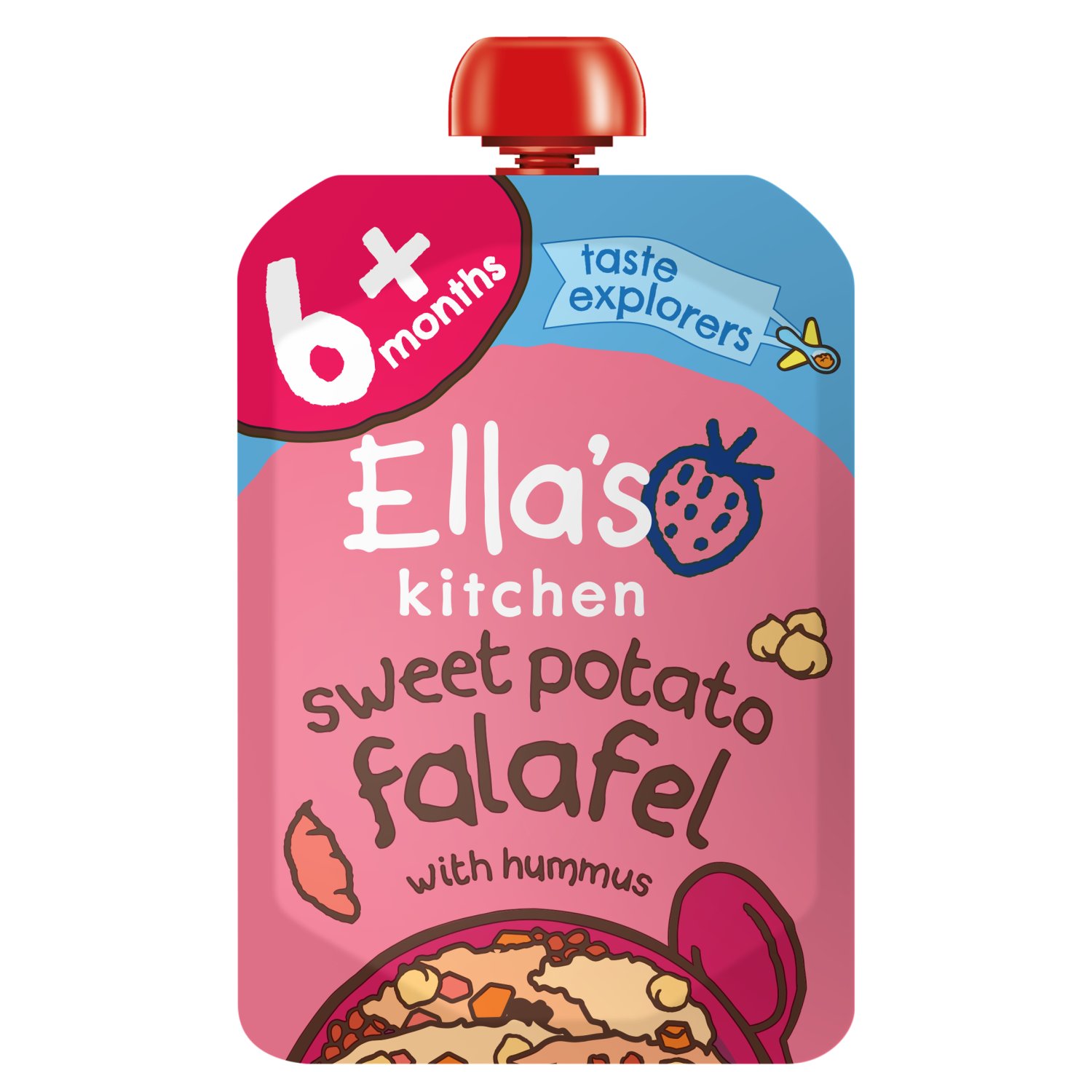 Ellas Sweet Potato Falafel With Hummus 6 Months+ (100 g)