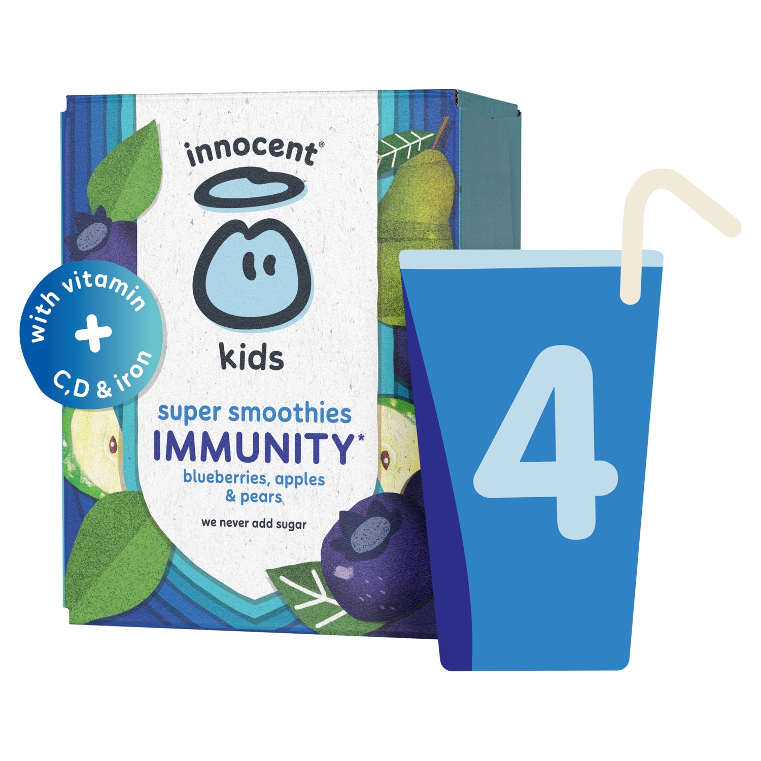 Innocent Kids Super Smoothie Blueberry, Apple & Pear (150 ml)
