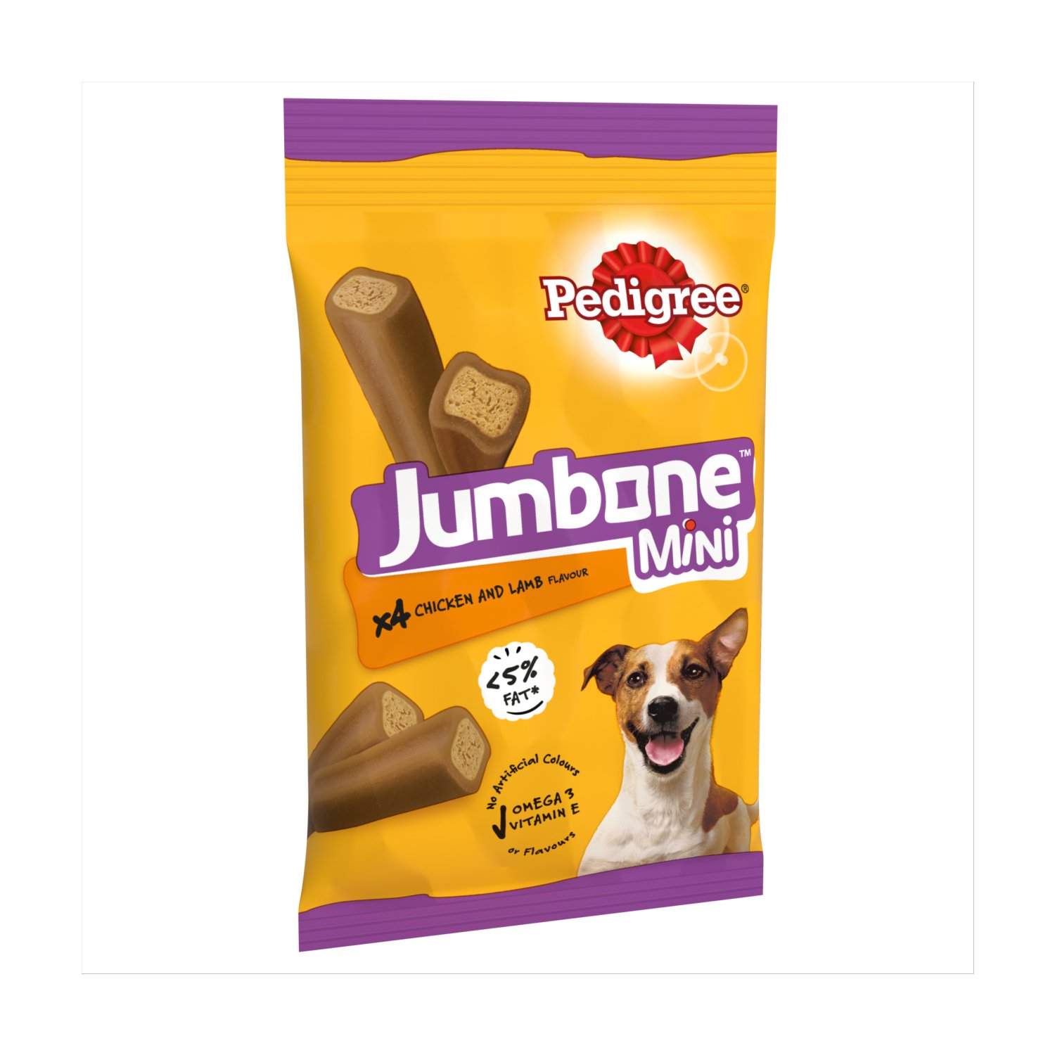 Pedigree Chicken & Lamb Mini Jumbone 4 Pack (160 g)