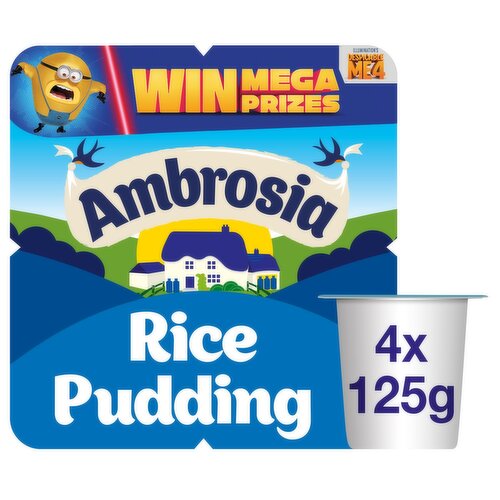 Ambrosia Rice Pudding 4 Pack (125 g)