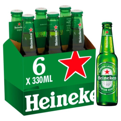 Heineken Lager Bottles 6 Pack (330 ml) - Storefront EN