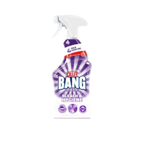 Bottles of Cillit Bang cleaning products, produced by Reckitt