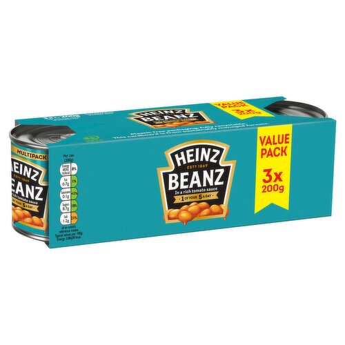 Heinz Baked Beans Value 3 Pack (200 g)