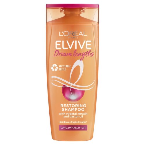 LOreal Paris Elvive Dream Lengths – Champú de empuje de humedad sin  parabenos con ácido hialurónico y aceite de ricino Lo mejor para cabello –  Yaxa Store