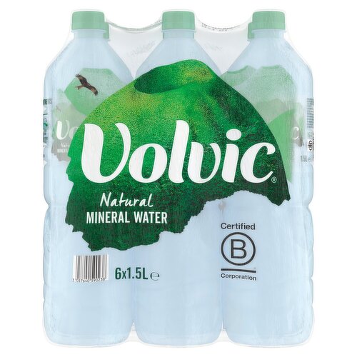 Volvic Still Natural Mineral Water 6 Pack (1.5 L)