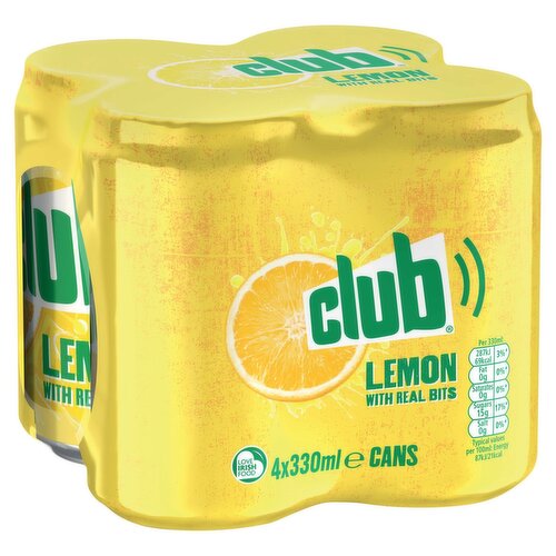 Club Lemon 4 Pack (330 ml)