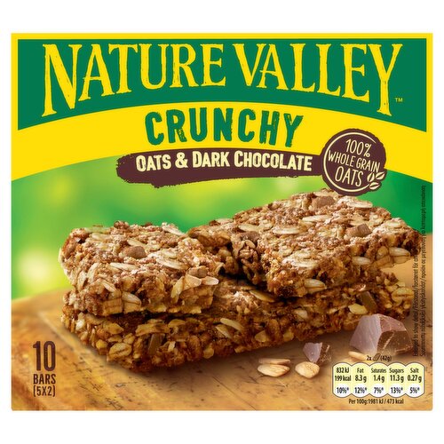 Nature Valley Crunchy Oats & Dark Chocolate Bars 5 Pack (42 g