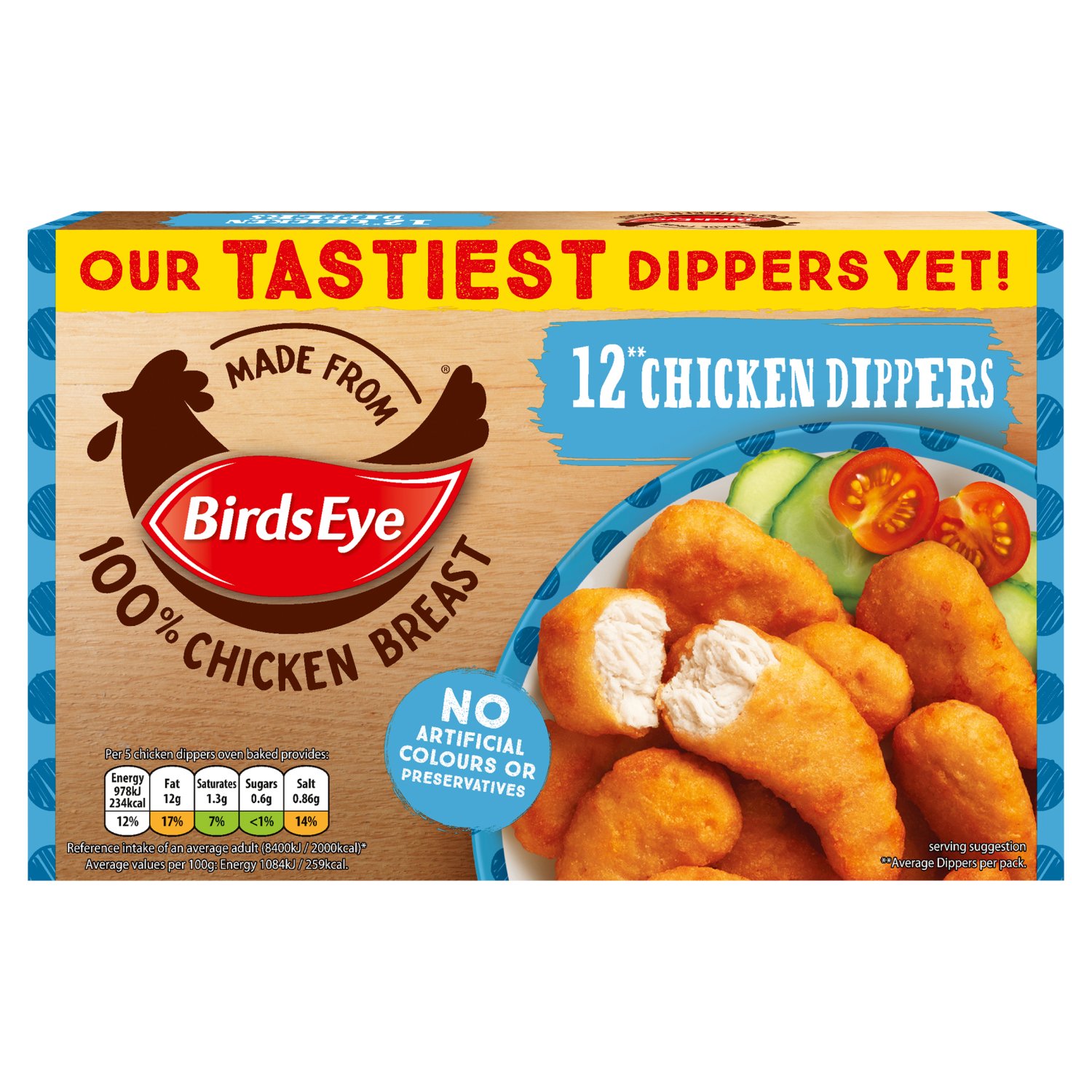 Birds Eye Crispy Chicken Dippers 12 Pack (220 g)